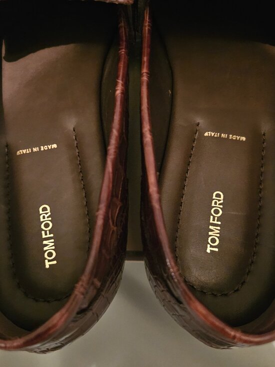 TOM FORD REAL ALLIGATOR LOAFER SHOES Size 9 main image 4